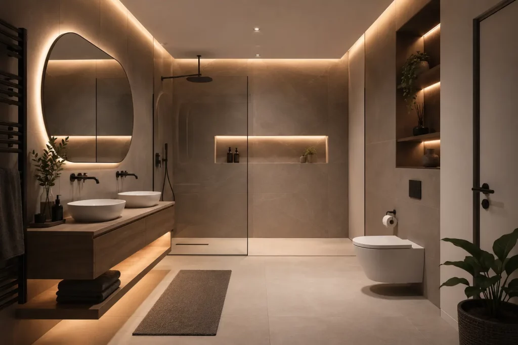 Modernisiertes Badezimmer